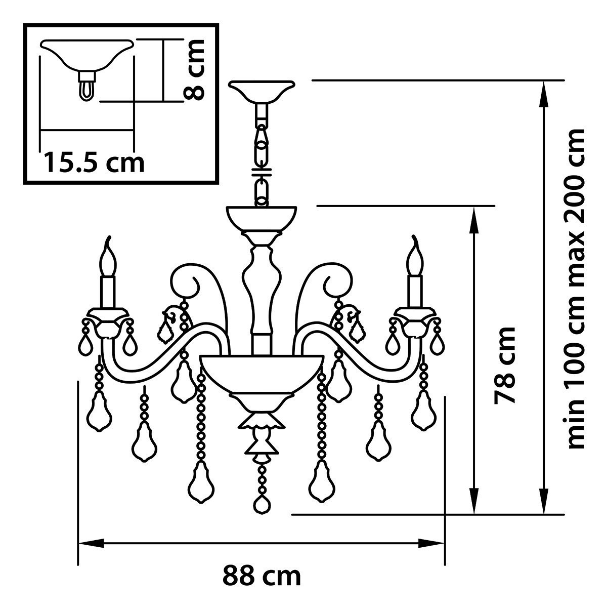 Lightstar *** (MD 300006-8) Люстра LUSSO  8х60W E14 ЗОЛОТО (в комплекте) Lightstar *** (MD 300006-8) Люстра LUSSO  8х60W E14 ЗОЛОТО (в комплекте)